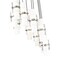 Z-Lite Cayden Chandelier, 11-Light, 24 In.W x 16.75 In.H, Brushed Nickel/Clear + Etched Opal 1946P-11R-BN - alternate 5